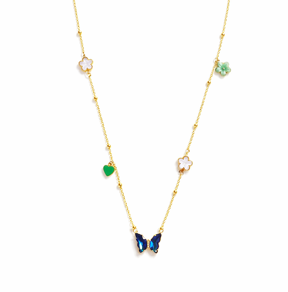 Collana Farfalla blu