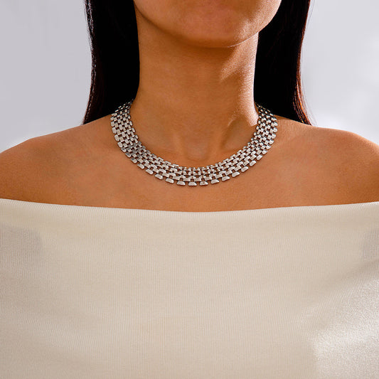 Collana a maglia argento