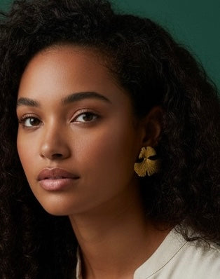 Orecchini a fiore oro