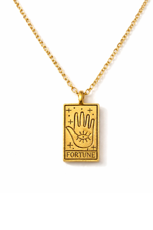 Collana con Tarocchi Sole Luna Mondo Fortuna Stelle