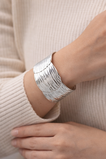 Bracciale argento rigido