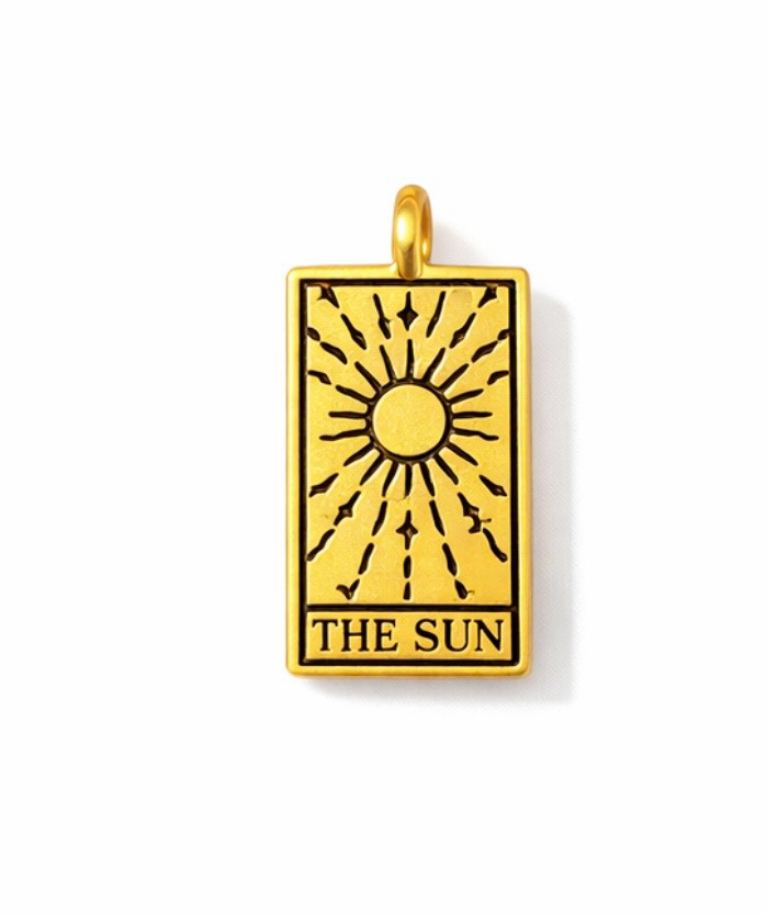 Collana con Tarocchi Sole Luna Mondo Fortuna Stelle