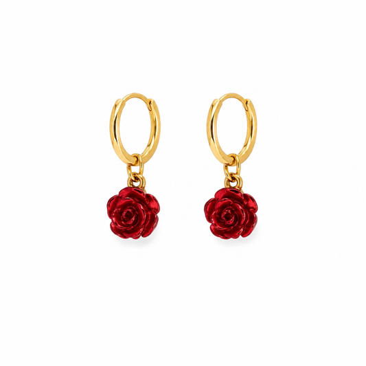 Orecchini con Rosa
