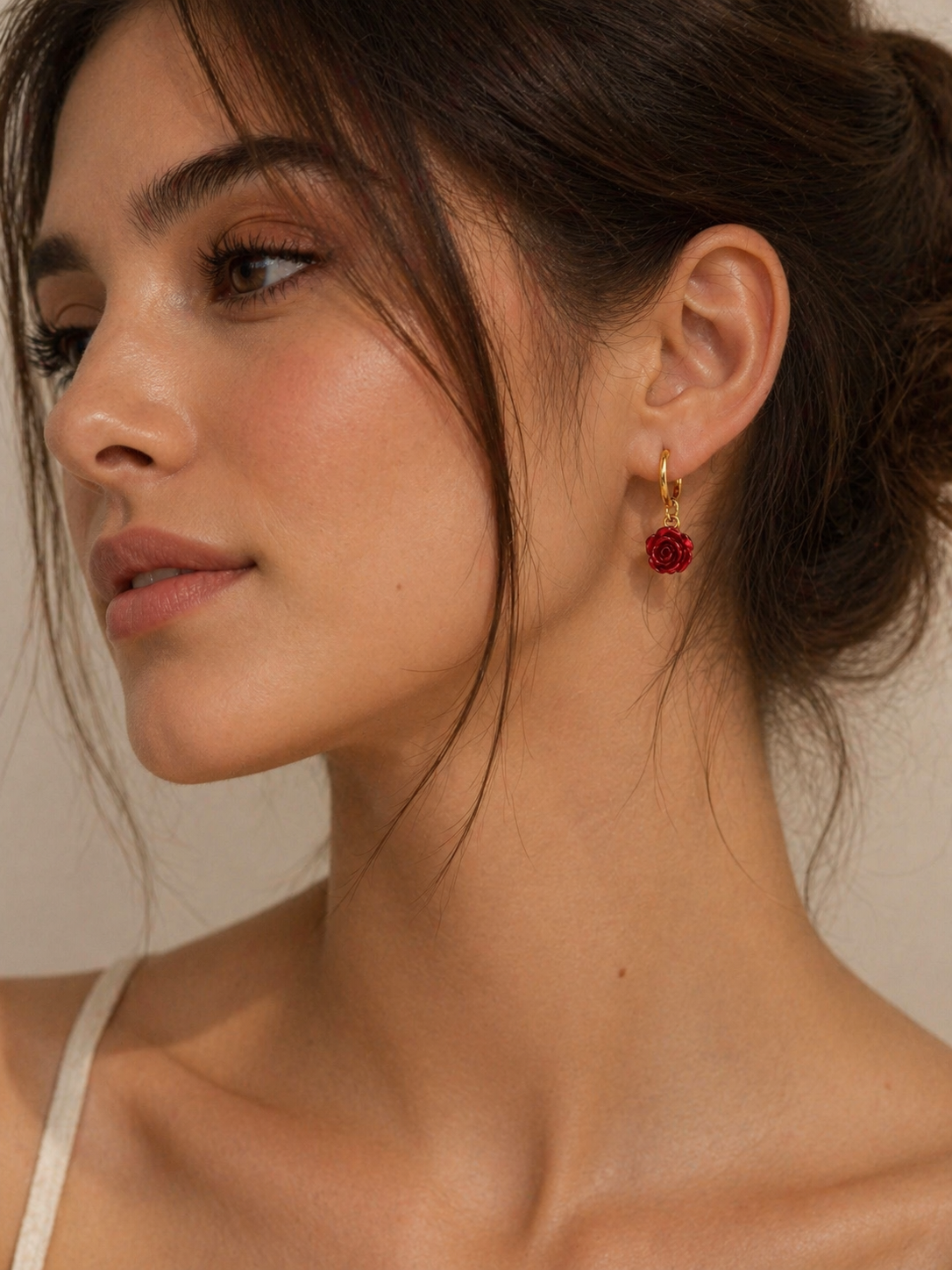 Orecchini con Rosa