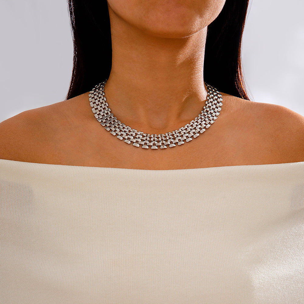 Collana a maglia argento