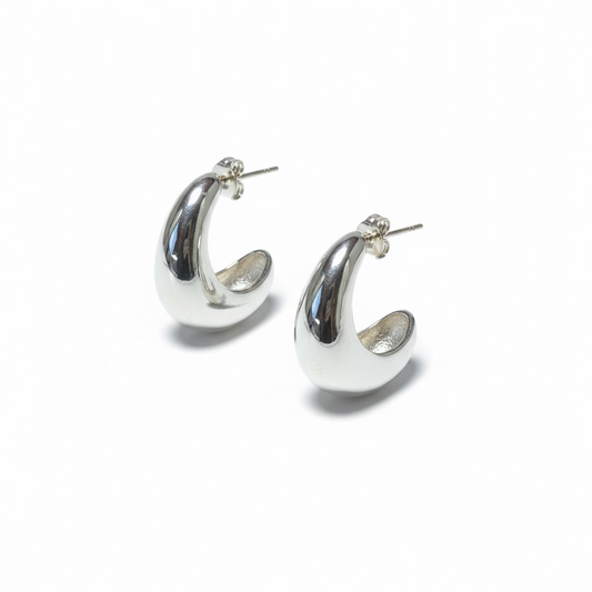 Orecchini a bottone argento