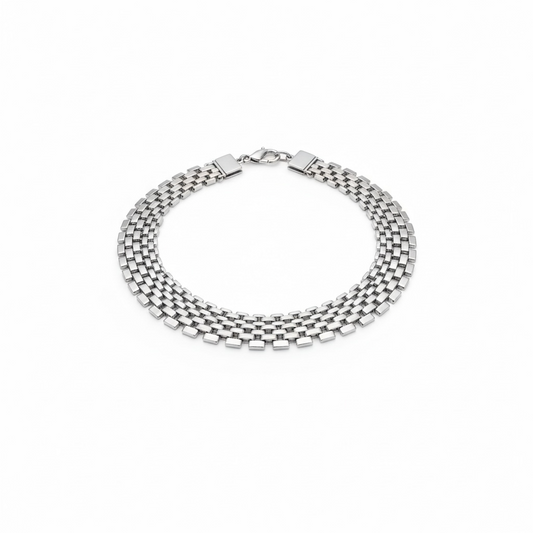 Collana a maglia argento