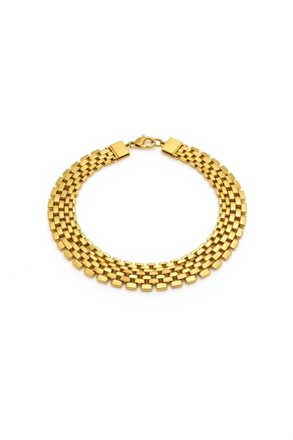 Collana con maglie oro